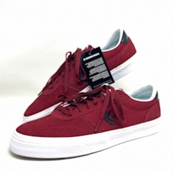 Converse Other - 💖MEGA SALE💖Converse Boulevard Men OX Back Alley Brick 17072 Nubuck Red White
